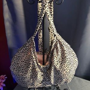 Leopard Bathing Suit Halter Top